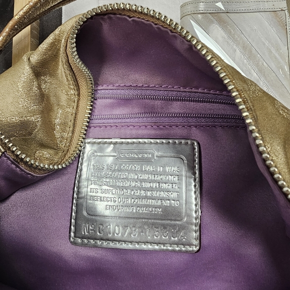 Coach Gold Poppy Bag - Picture 4 of 8